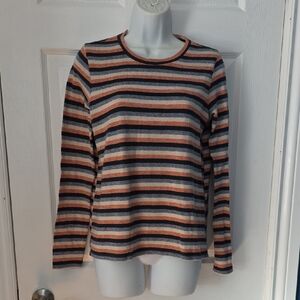 American Eagle Outfitters Multicolor Striped Long Sleeve Tee
